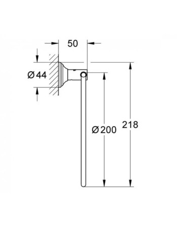 Кільце для рушника Grohe Essentials Authentic 40655001