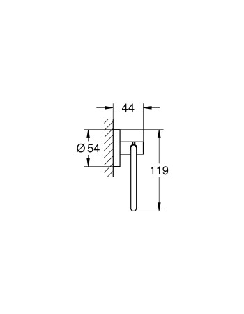 Тримач для туалетного паперу Grohe Essentials New 40689AL1