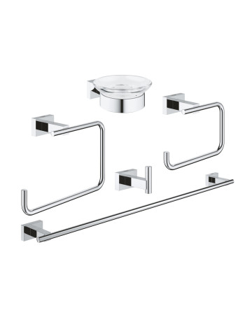 Набір аксесуарів 5 в 1 Grohe Essentials Cube New 40758001