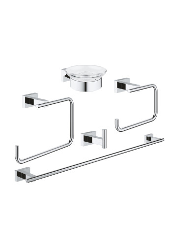 Набір аксесуарів 5 в 1 Grohe Essentials Cube New 40758001