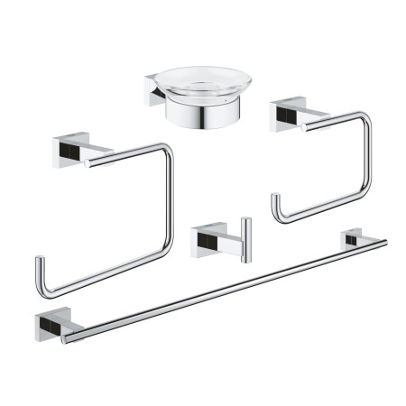 Набір аксесуарів 5 в 1 Grohe Essentials Cube New 40758001