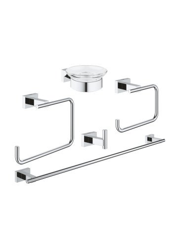 Набір аксесуарів 5 в 1 Grohe Essentials Cube New 40758001