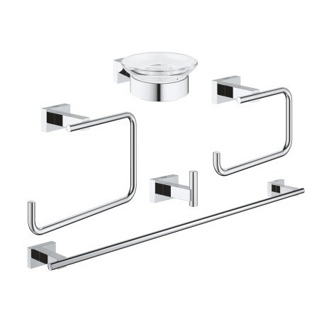 Набір аксесуарів 5 в 1 Grohe Essentials Cube New 40758001