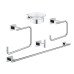 Набір аксесуарів 5 в 1 Grohe Essentials Cube New 40758001