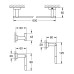 Набір аксесуарів 4 в 1 Grohe Essentials Cube New 40778001