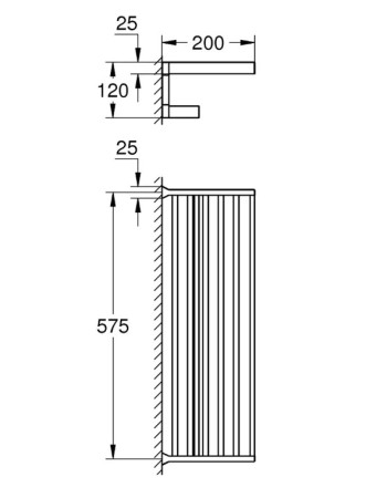 Поличка для рушників Grohe Selection Cube 40804000