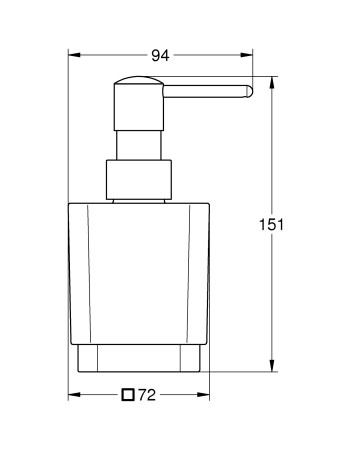 Дозатор рідкого мила Grohe Selection Cube 40805000
