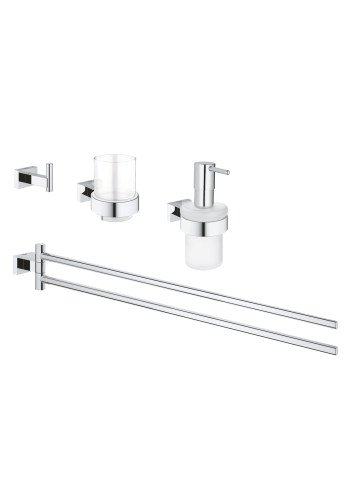Набір аксесуарів 4 в 1 Grohe Essentials Cube New 40847001