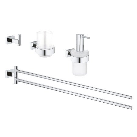 Набір аксесуарів 4 в 1 Grohe Essentials Cube New 40847001