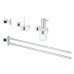 Набір аксесуарів 4 в 1 Grohe Essentials Cube New 40847001