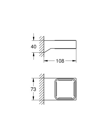 Тримач для аксесуарів Grohe Selection Cube 40865000