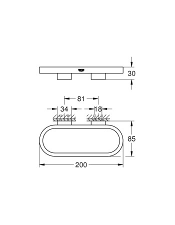 Тримач для рушників Grohe Selection 41035GL0