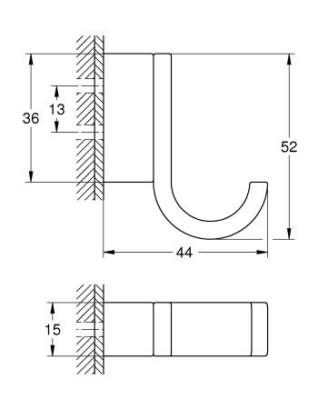 Гачок для халату Grohe Selection 41039DL0