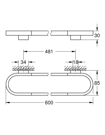 Тримач для рушників Grohe Selection 41056000