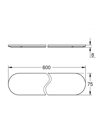 Скляна поличка Grohe Selection 41057000