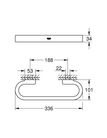 Поручень для ванни Grohe Selection 41064000