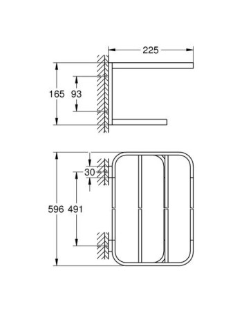 Поличка для рушників Grohe Selection 41066GL0