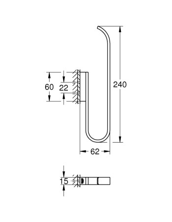 Тримач для запасного рулону туалетного паперу Grohe Selection 41067GL0