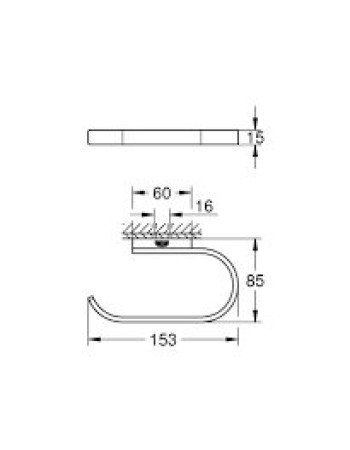 Тримач для туалетного паперу Grohe Selection 41068000