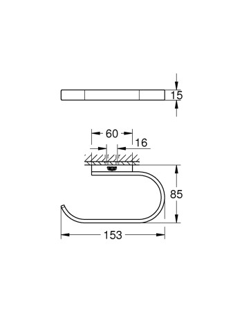 Тримач для туалетного паперу Grohe Selection 41068GL0