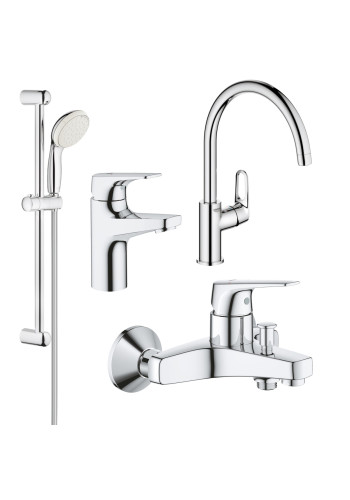 Комплект змішувачів для ванної кімнати і кухні Grohe BauFlow UA121640K0