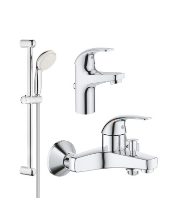 Комплект змішувачів для ванної кімнати Grohe BauCurve UA122217S0
