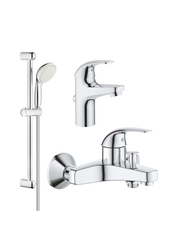 Комплект змішувачів для ванної кімнати Grohe BauCurve UA122217S0