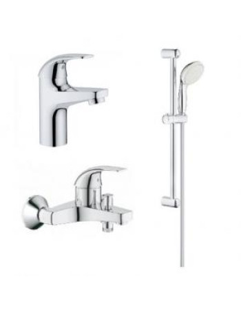 Комплект змішувачів для ванної кімнати і кухні Grohe BauCurve UA122218K0