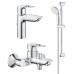 Комплект змішувачів для ванної кімнати Grohe BauLoop New UA123214M0