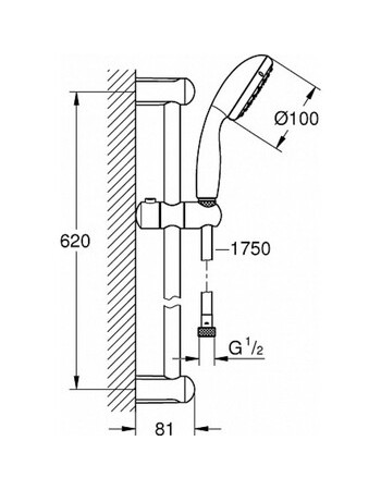 Комплект змішувачів для ванної кімнати Grohe BauLoop New UA123214S0