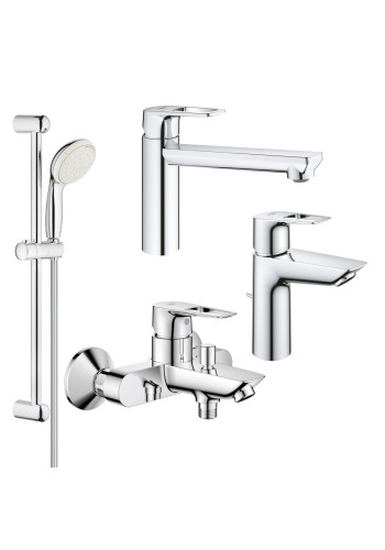 Комплект змішувачів для ванної кімнати і кухні Grohe BauLoop New UA123225MK