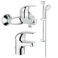 Комплект змішувачів для ванної кімнати Grohe Euroeco New UA123226S0