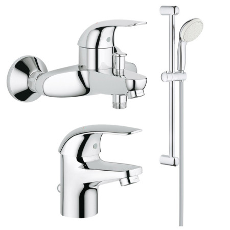 Комплект змішувачів для ванної кімнати Grohe Euroeco New UA123226S0