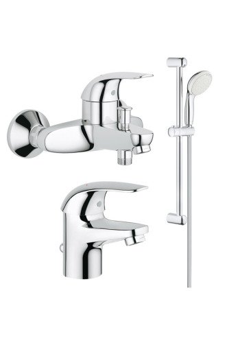Комплект змішувачів для ванної кімнати Grohe Euroeco New UA123226S0 Комплект змішувачів для ванної кімнати Grohe Euroeco New UA123226S0