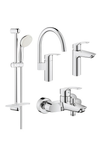 Комплект змішувачів для ванної кімнати і кухні Grohe Eurosmart New UA123248MK