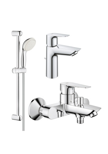 Комплект змішувачів для ванної кімнати Grohe BauEdge New UA123367M0