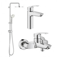 Комплект змішувачів для ванної кімнати Grohe Eurosmart New UA123389M0