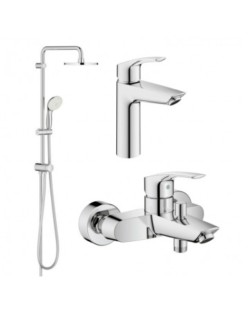 Комплект змішувачів для ванної кімнати Grohe Eurosmart New UA123389M0