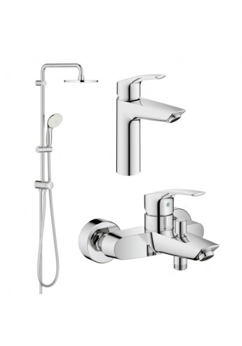 Комплект змішувачів для ванної кімнати Grohe Eurosmart New UA123389M0