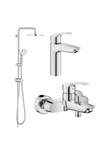 Комплект змішувачів для ванної кімнати Grohe Eurosmart New UA123389M0 Комплект змішувачів для ванної кімнати Grohe Eurosmart New UA123389M0