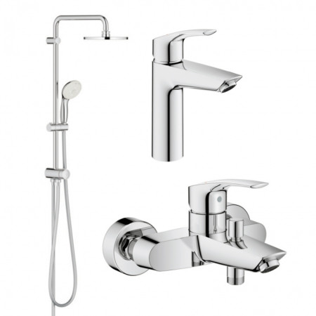 Комплект змішувачів для ванної кімнати Grohe Eurosmart New UA123389M0