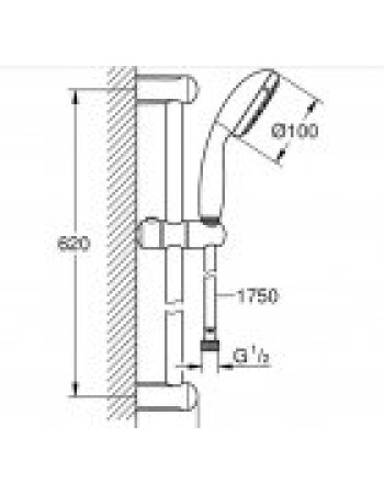 Комплект змішувачів для ванної кімнати Grohe Start Flow UA127131S0