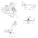 Душова система прихованого монтажу зі змішувачем Grohe Eurosmart New UA25183004