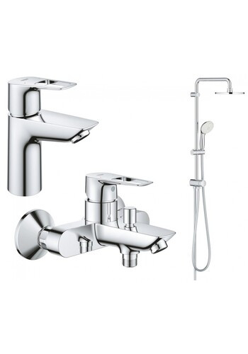 Комплект змішувачів для ванної кімнати Grohe BauLoop New UA26129005 Комплект змішувачів для ванної кімнати Grohe BauLoop New UA26129005