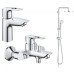 Комплект змішувачів для ванної кімнати Grohe BauLoop New UA26129005