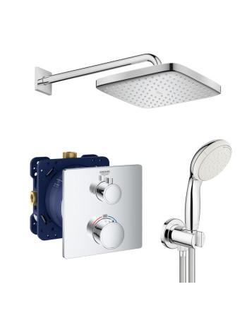 Душова система прихованого монтажу з термостатом Grohe Grohtherm New Tempesta 250 UA26415SC0