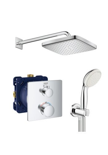 Душова система прихованого монтажу з термостатом Grohe Grohtherm New Tempesta 250 UA26415SC0