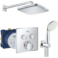 Душова система прихованого монтажу з термостатом Grohe Grohtherm SmartControl New Tempesta 250 UA26415SC1