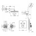 Душова система прихованого монтажу з термостатом Grohe Grohtherm SmartControl New Tempesta 250 UA26415SC1