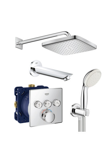 Душова система прихованого монтажу з термостатом Grohe Grohtherm SmartControl New Tempesta 250 UA26415SC2 Душова система прихованого монтажу з термостатом Grohe Grohtherm SmartControl New Tempesta 250 UA26415SC2